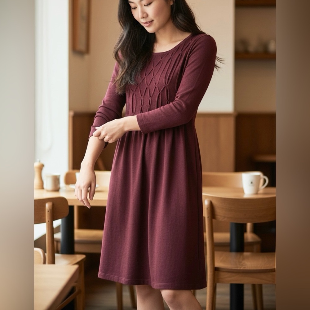 SPENSE BURGUNDY DRESS